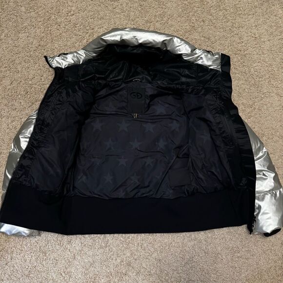 Goldbergh Bombardino Boulder Auro Jacket Silver Metallic Ski Jacket NWOT US 8 - Picture 6 of 7